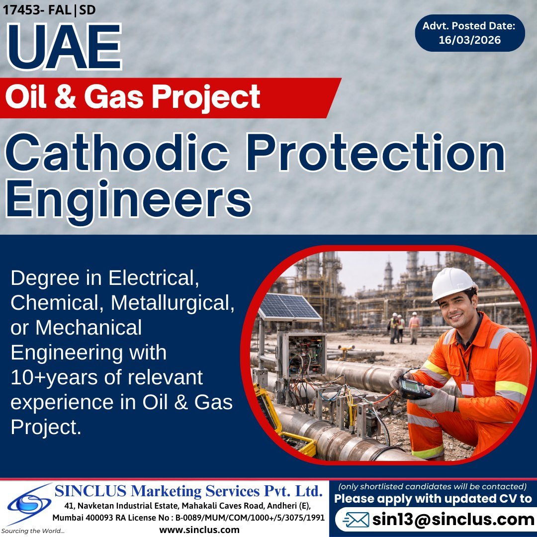 Hiring Cathodic Protection Engineers For UAE