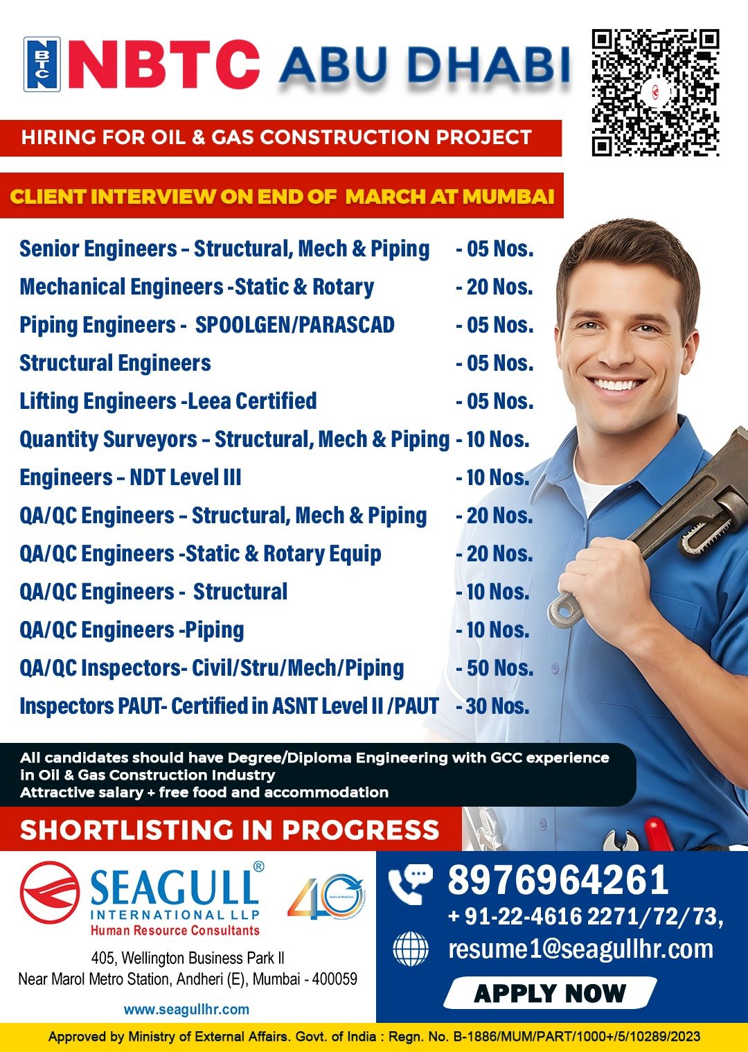 UAE Abu Dhabi Hiring 2026 – Oil & Gas Construction Jobs | Apply Now