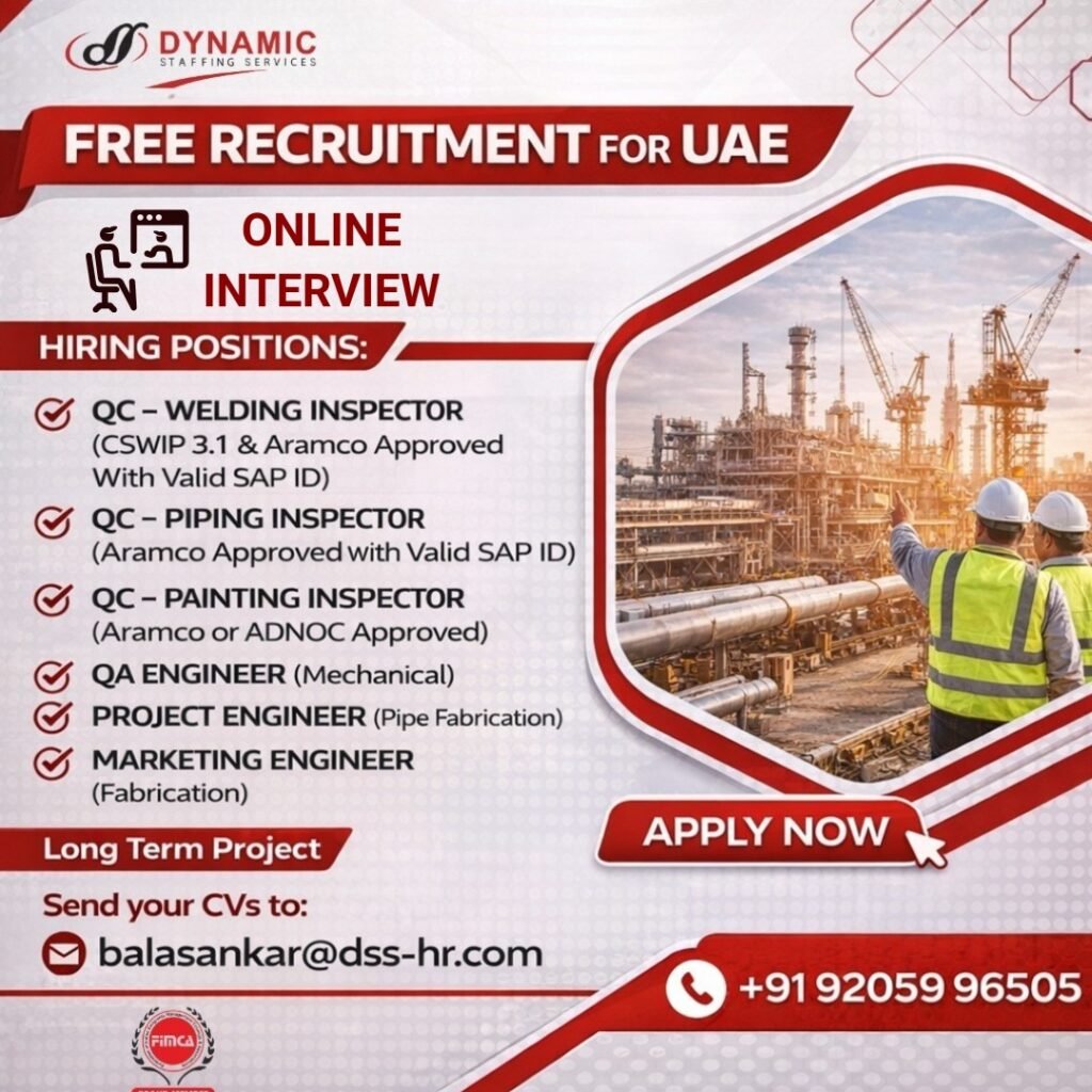 Free Recruitment for UAE - Apply Now Free Recruitment for UAE - Apply Now
