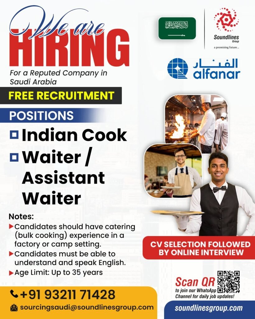Hiring For ALFANAR Reputed Company in Saudi Arabia Hiring For ALFANAR Reputed Company in Saudi Arabia