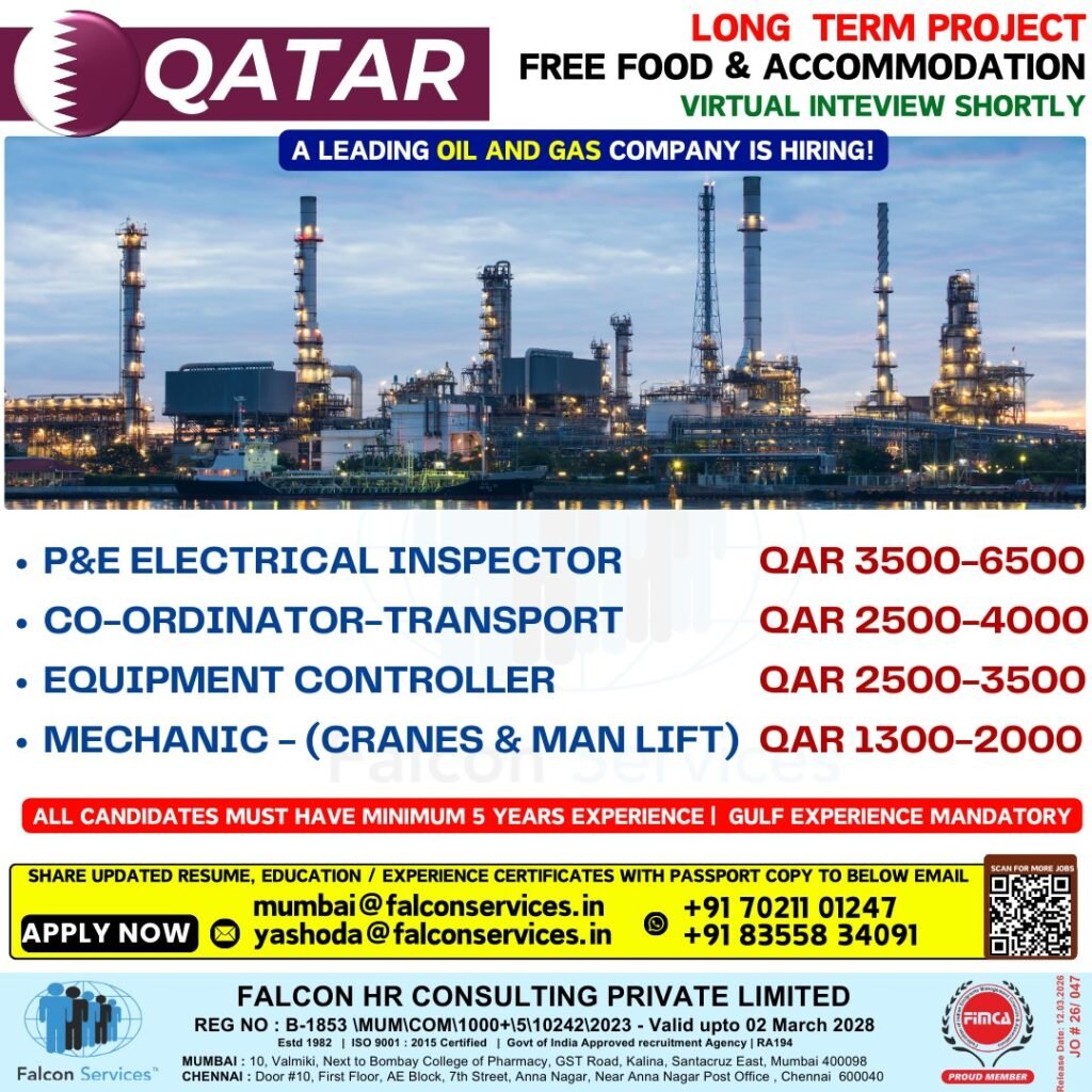 Urgent Oil & Gas Job Vacancies in Qatar (2026) - Apply Today