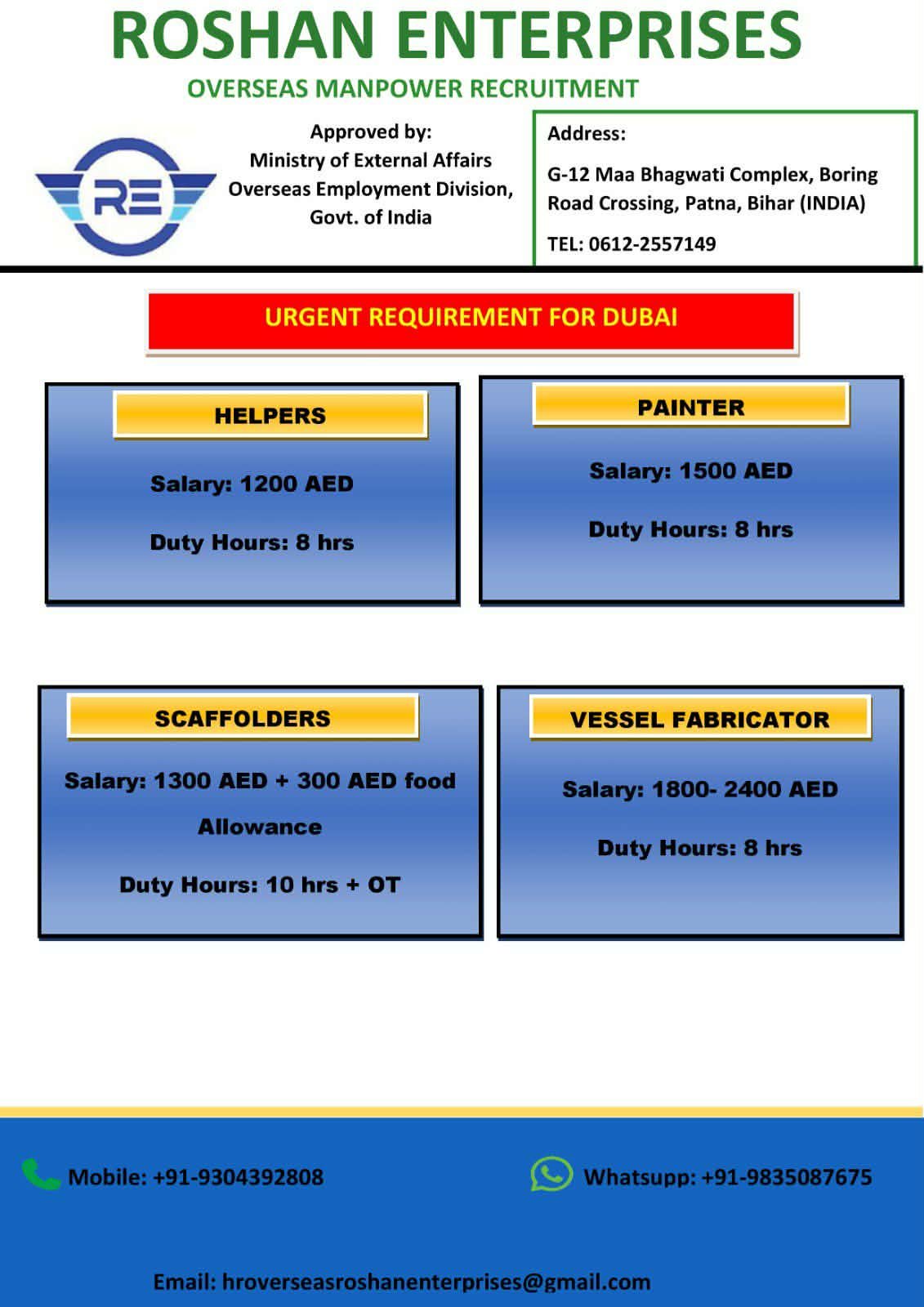 Urgent Job Vacancies in Dubai – Apply Now