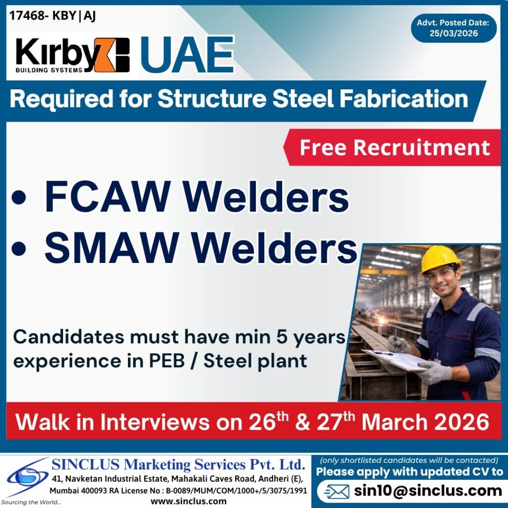 hiring experienced professionals for Structural Steel Fabrication in the UAE.