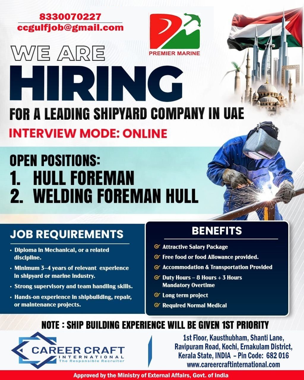 UAE Shipyard Jobs 2026 – Marine Industry Hiring