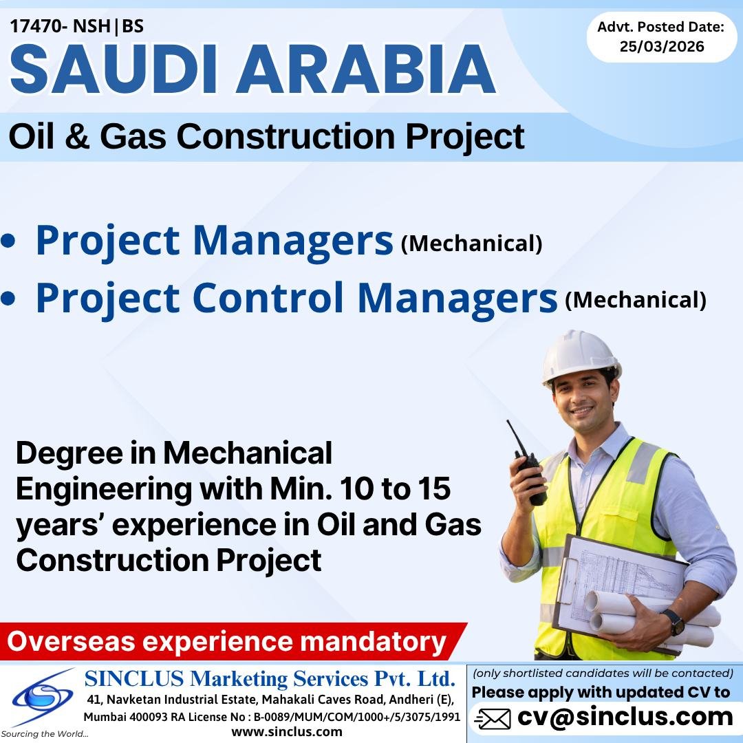 Saudi Arabia Oil & Gas Construction Jobs - Apply Now