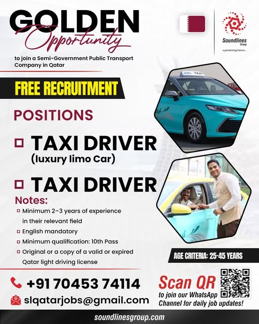 Hiring For Semi-Government Public Transport Company in Qatar