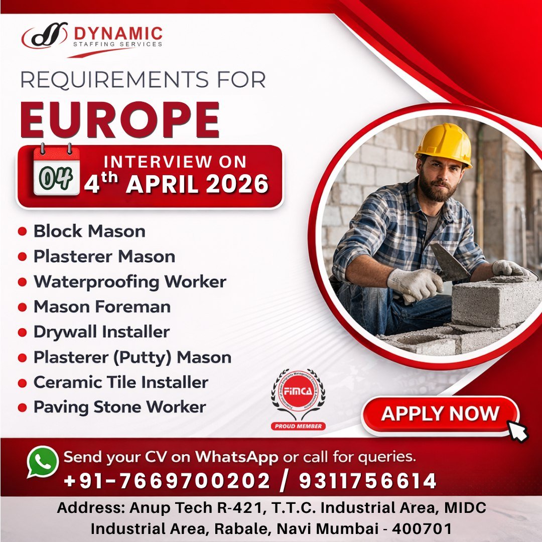 Urgent Construction Jobs in Europe 2026 | Apply Now