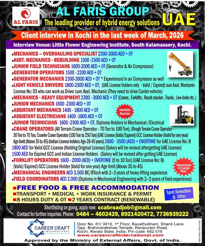 UAE Jobs for Al Faris Group – Apply Online