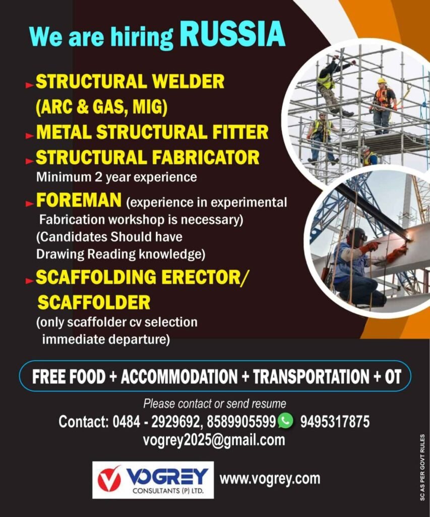 Urgent Hiring for Russia – Apply Now