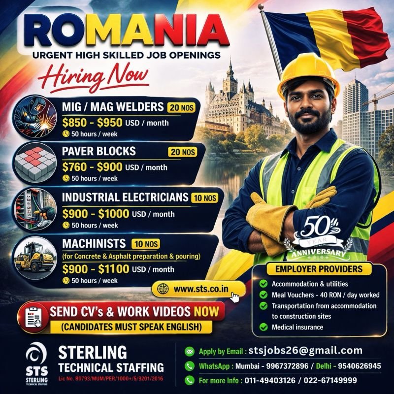 Romania Jobs 2026 | Apply Now