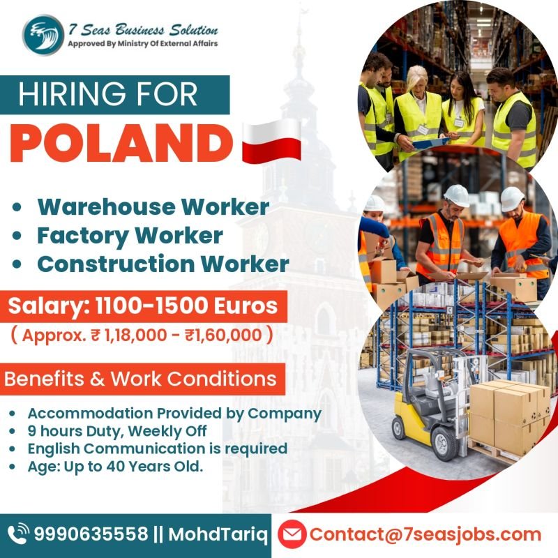Urgent Hiring for Poland – Work Abroad Opportunity Urgent Hiring for Poland – Work Abroad Opportunity