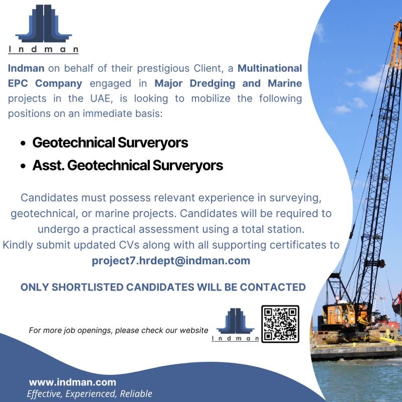 UAE : Hiring For Multinational EPC Company