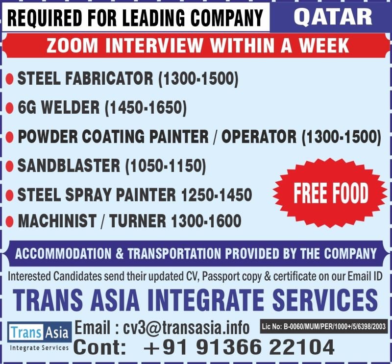 Urgent Jobs in Qatar (2026) – Apply Now
