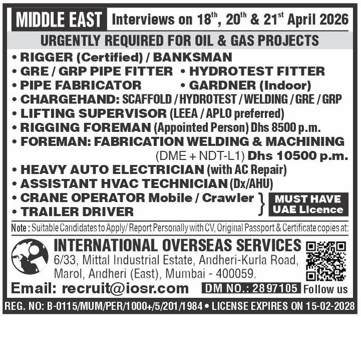 Multiple Middle East Job Opportunities - Apply Now