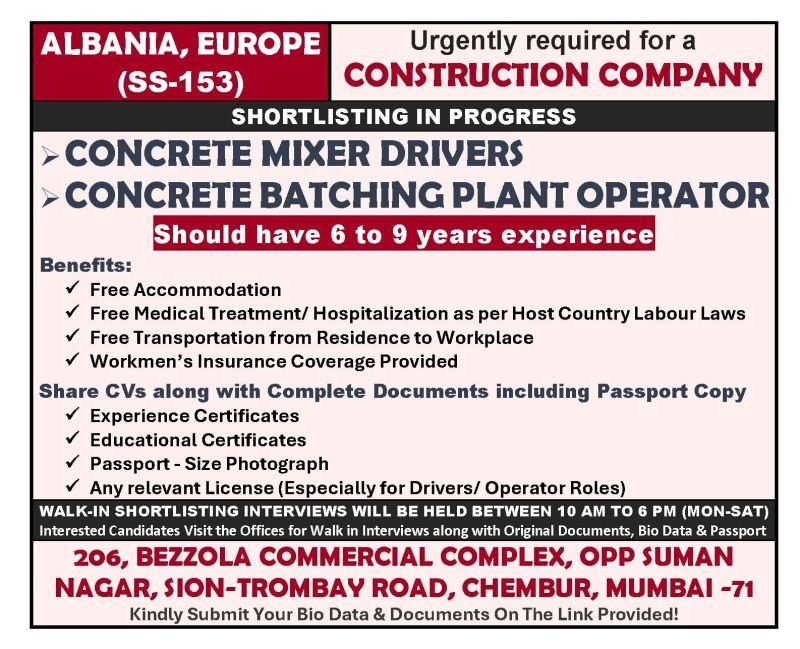 Albania Jobs 2026 | Europe Opportunity | Apply Now