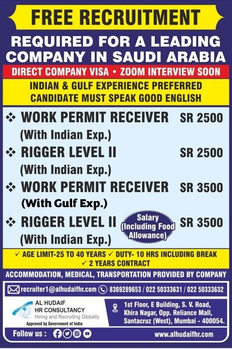 Saudi Arabia Jobs 2026 – Free Recruitment | Apply Now