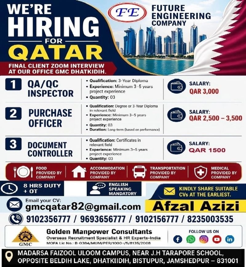 Hiring For Future Engineering Co. Qatar