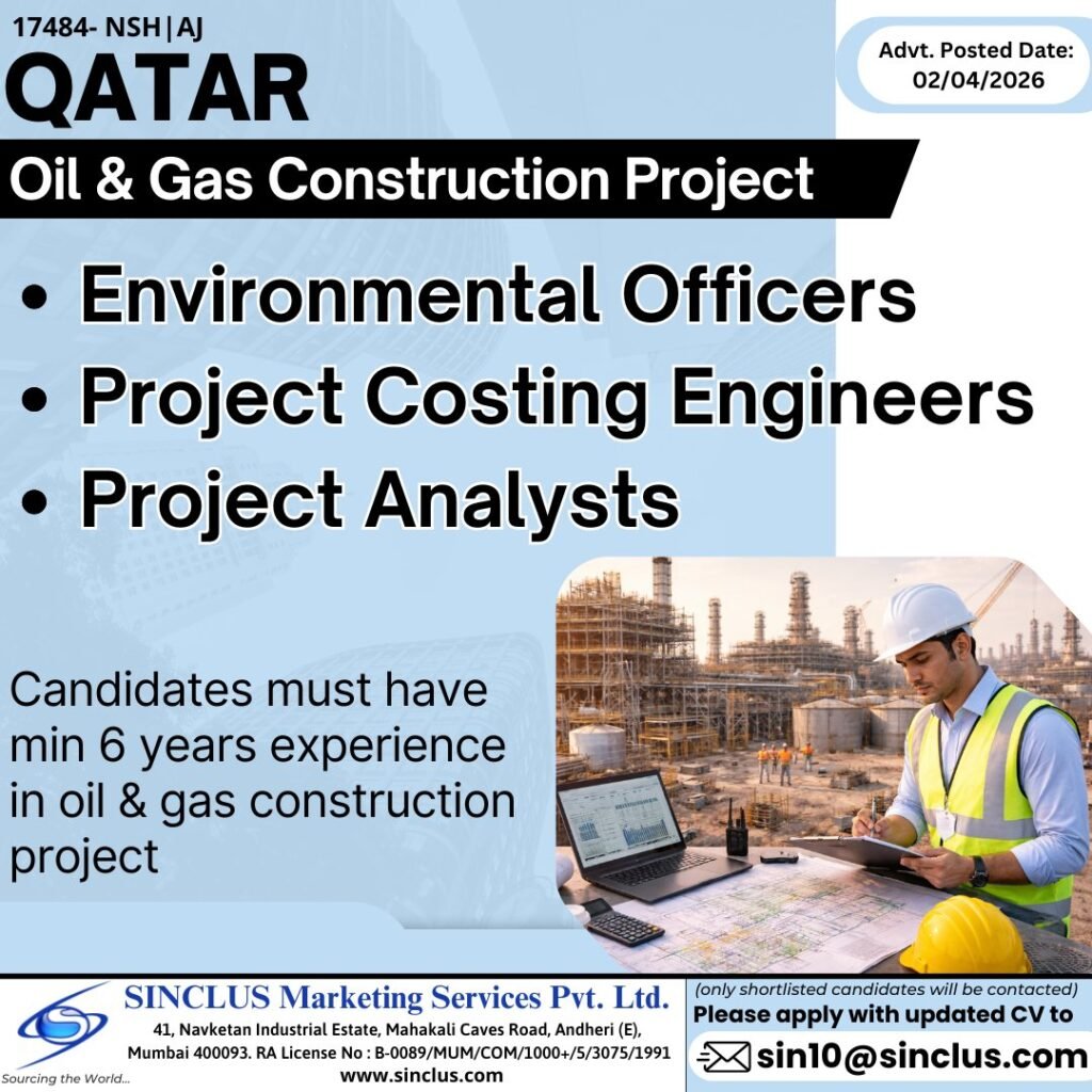 Qatar Oil & Gas Construction Jobs 2026 – Apply Now