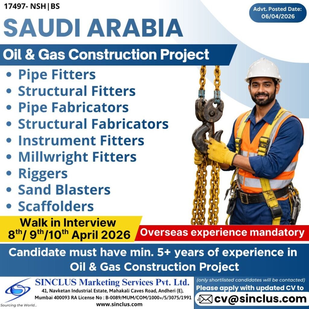 Saudi Arabia Oil & Gas Jobs 2026 – Oil & Gas construction projects Saudi Arabia Oil & Gas Jobs 2026 – Oil & Gas construction projects