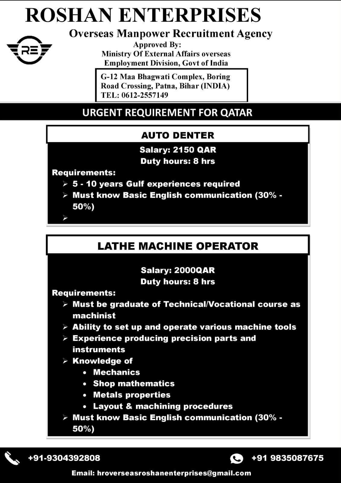 Urgent Job Openings in Qatar – Apply Now