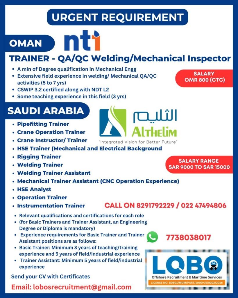 Jobs in Oman & Saudi Arabia | Salary Up to SAR 15000 - Apply Now Jobs in Oman & Saudi Arabia | Salary Up to SAR 15000 - Apply Now