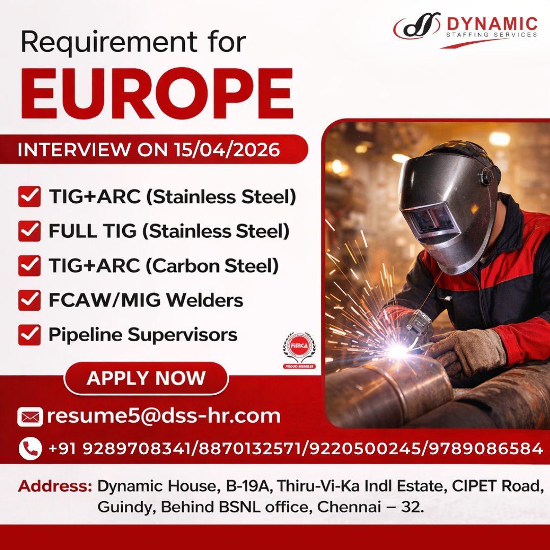 Europe Jobs 2026 – Urgent Hiring | Apply Now