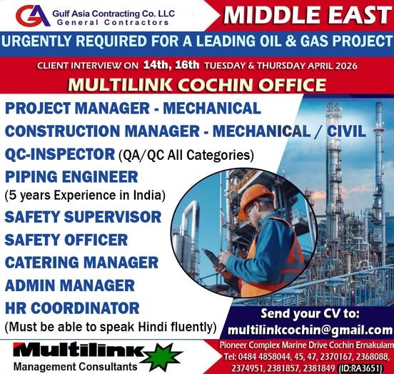 Middle East Oil & Gas Jobs 2026 | Engineers, Managers & QC Inspectors | Apply Now