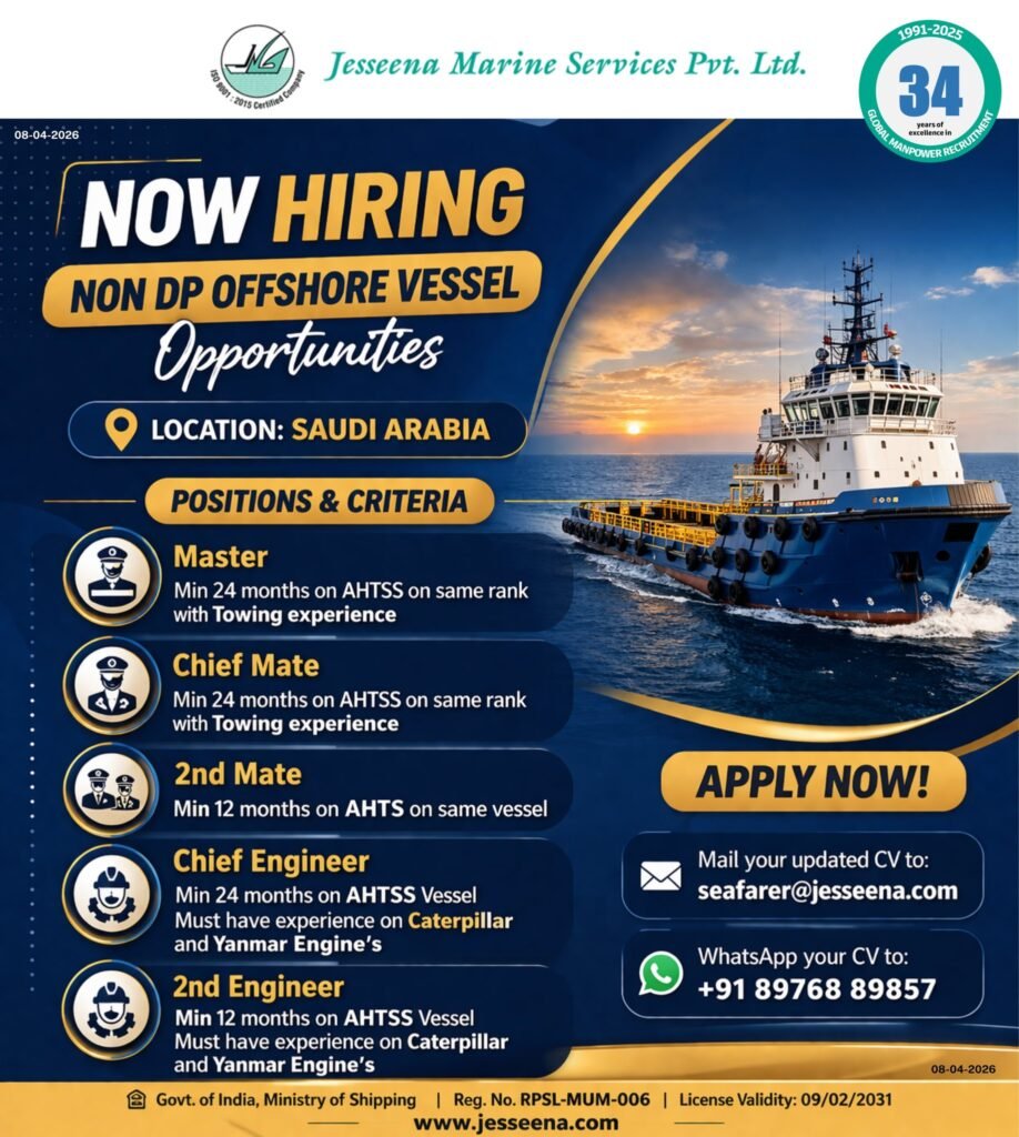 Offshore Marine Jobs in Saudi Arabia – Apply Now