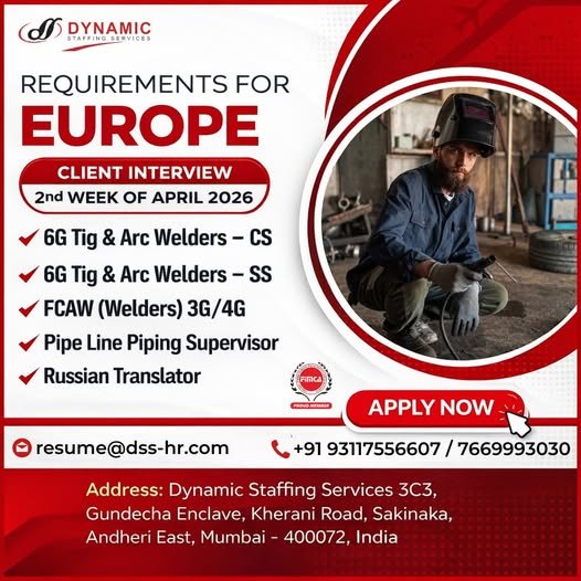 Europe Job Requirements 2026 – Immediate Hiring Europe Job Requirements 2026 – Immediate Hiring
