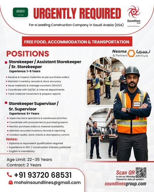 Saudi Arabia Jobs 2026 – Hiring For Nesma & Partners