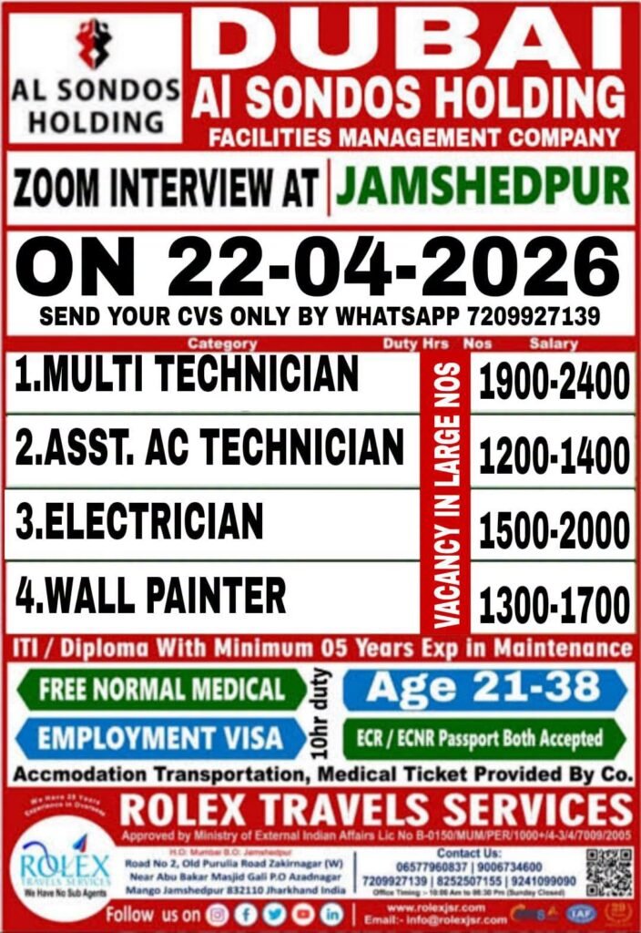 Hiring For Al Sondos Holding Dubai – Facilities Management Company