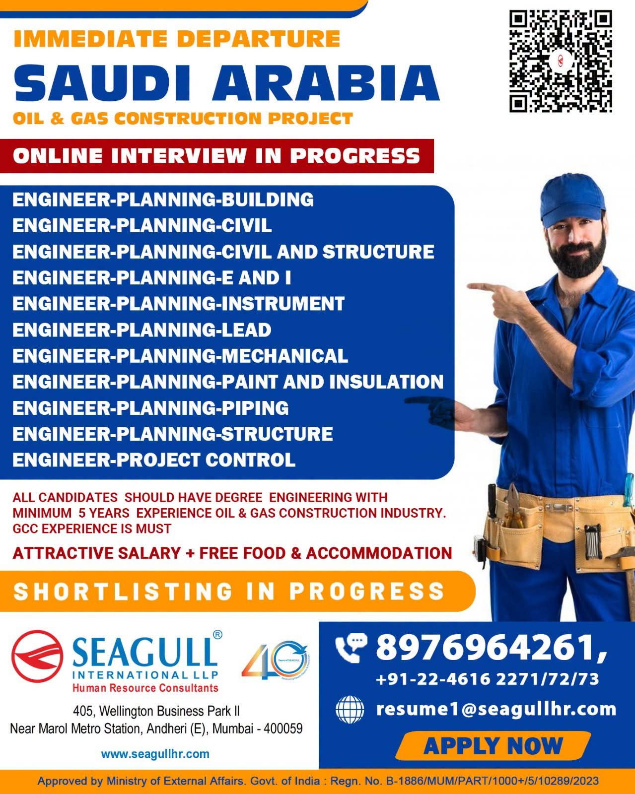 Saudi Arabia Oil & Gas Construction Jobs 2026 – Free Recruitment | Apply Now