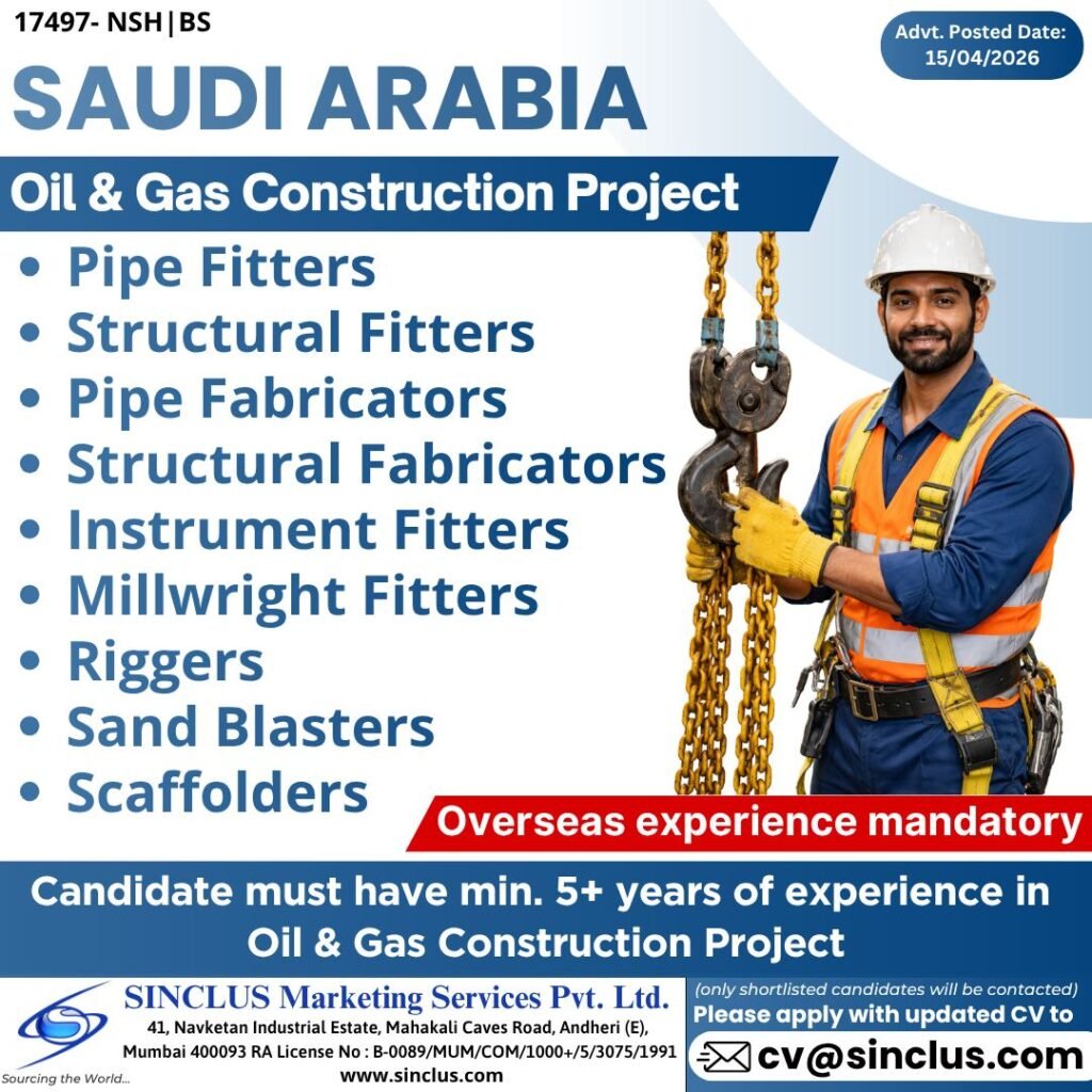 Oil & Gas Construction Jobs in Saudi Arabia (2026) – Apply Today Oil & Gas Construction Jobs in Saudi Arabia (2026) – Apply Today