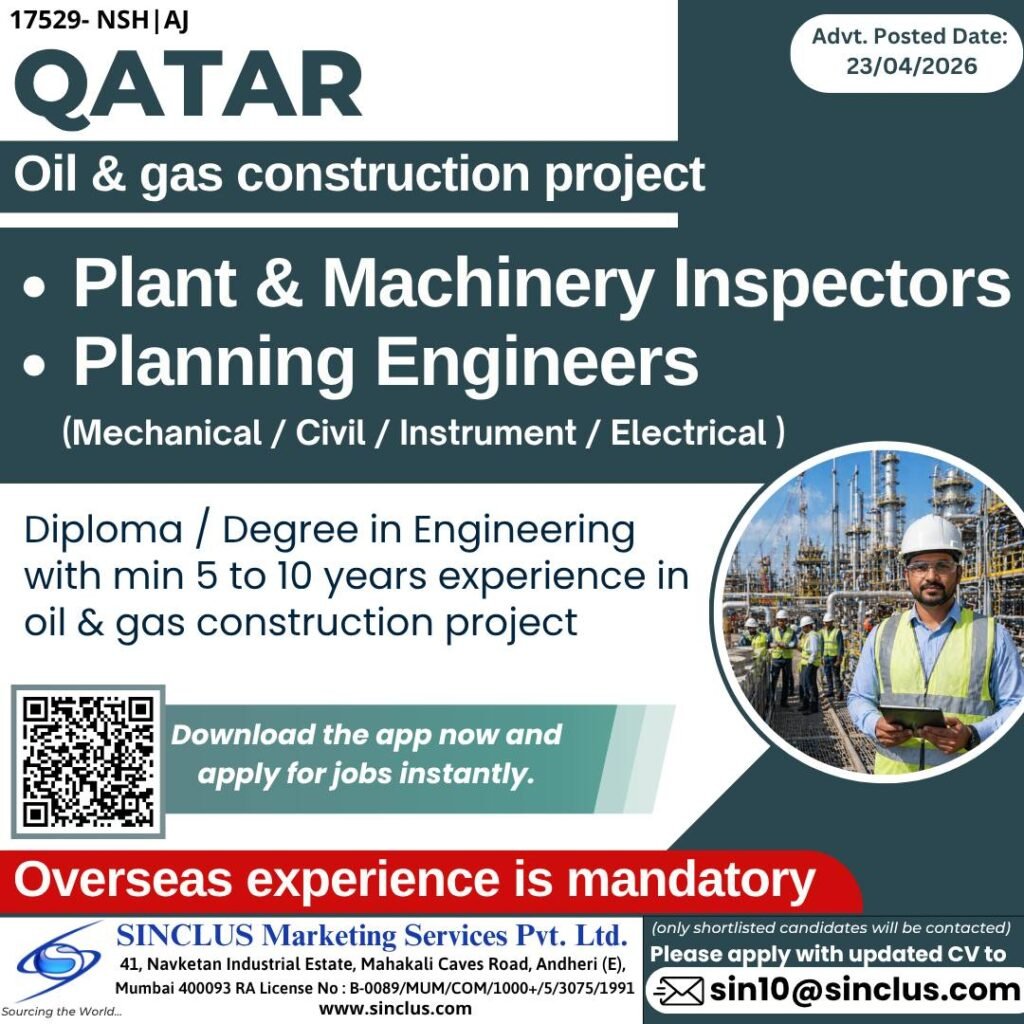 Exciting Job Opportunity in QATAR – Oil & Gas Construction Project