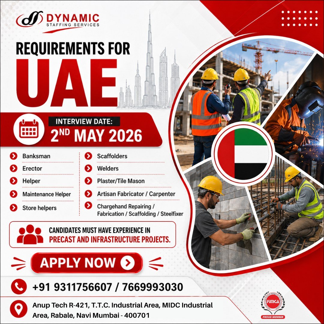 UAE Construction Jobs 2026 | Direct Interview | Apply Now