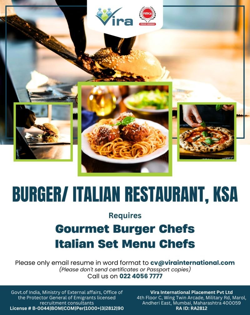 Saudi Arabia Restaurant Jobs 2026 | Apply Now