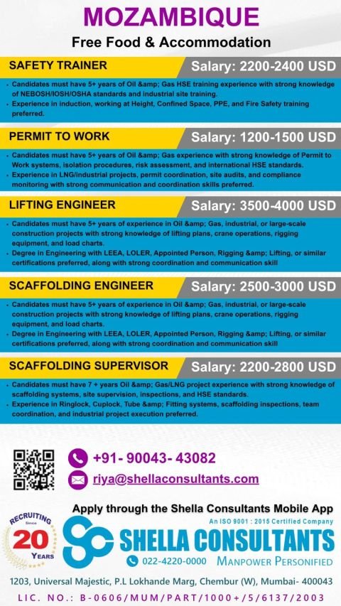 Mozambique Oil and Gas Jobs 2026 – Africa project opportunity