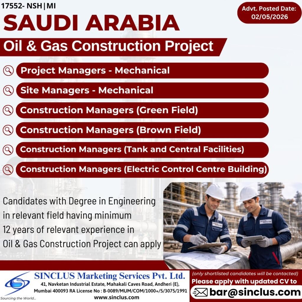 Job Opportunities in Saudi Arabia’s Oil & Gas Sector - Apply Now