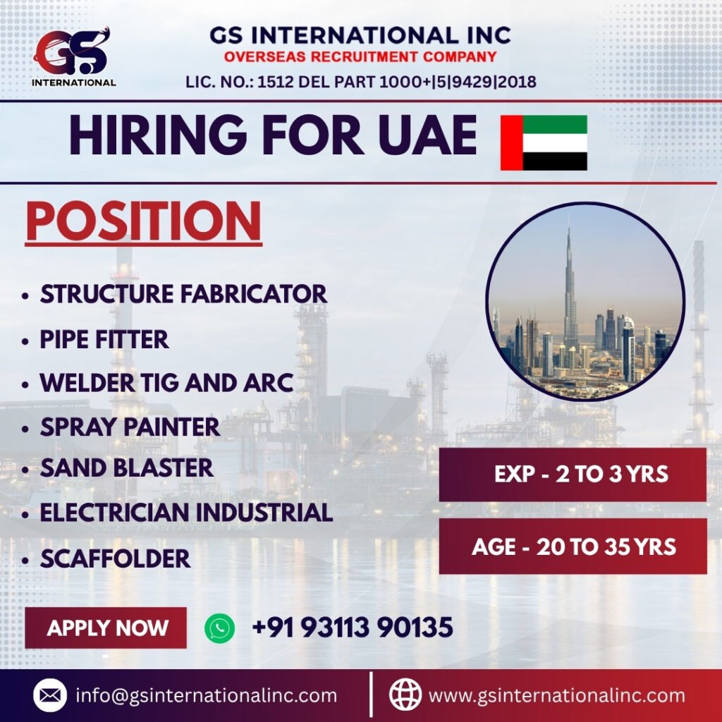 UAE Jobs 2026 – Hiring for Multiple Technical Positions | Apply Now