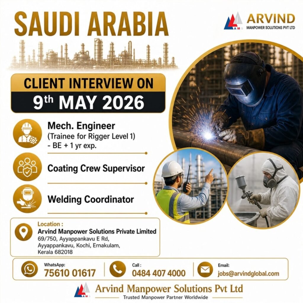 Hiring for Saudi Arabia – Client Interview on 9th May 2026