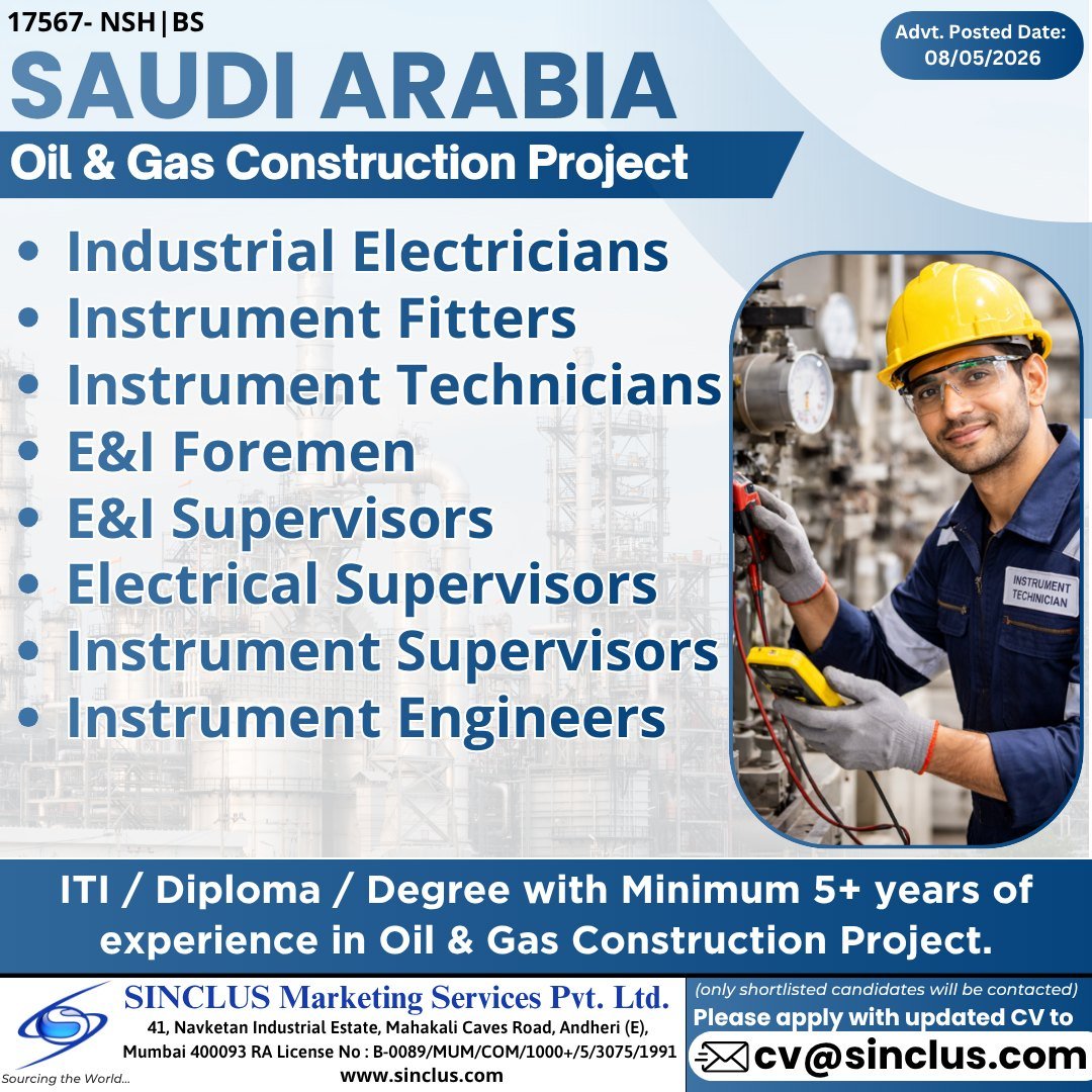 Exciting Opportunities in Saudi Arabia – Oil & Gas Construction Project