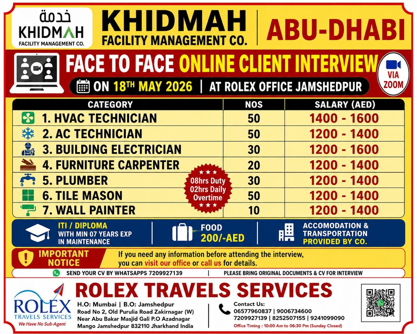 Khidmah Abu Dhabi Facility Management Jobs 2026 