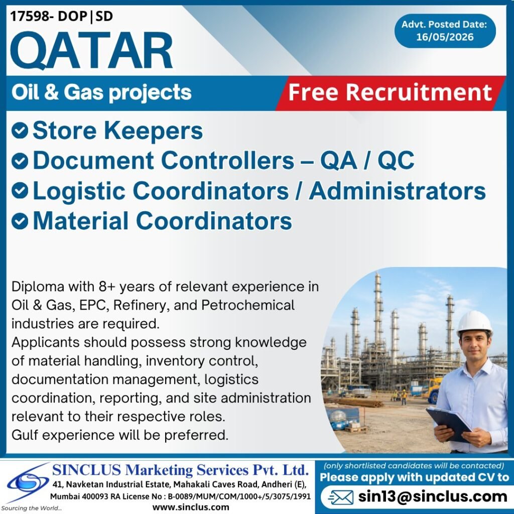 Exciting Job Opportunities in QATAR – Oil & Gas Projects