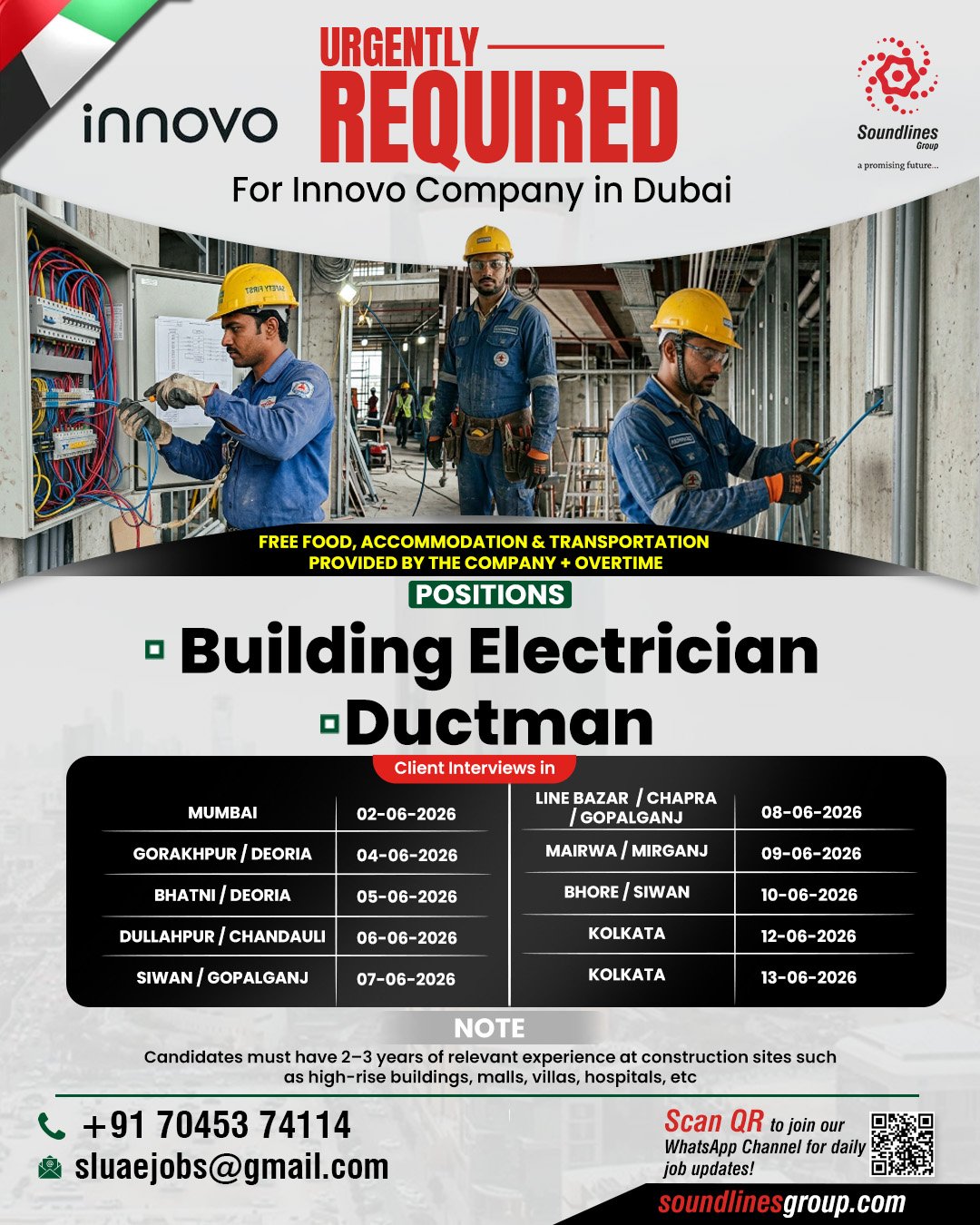 Hiring For Innovo Company in Dubai