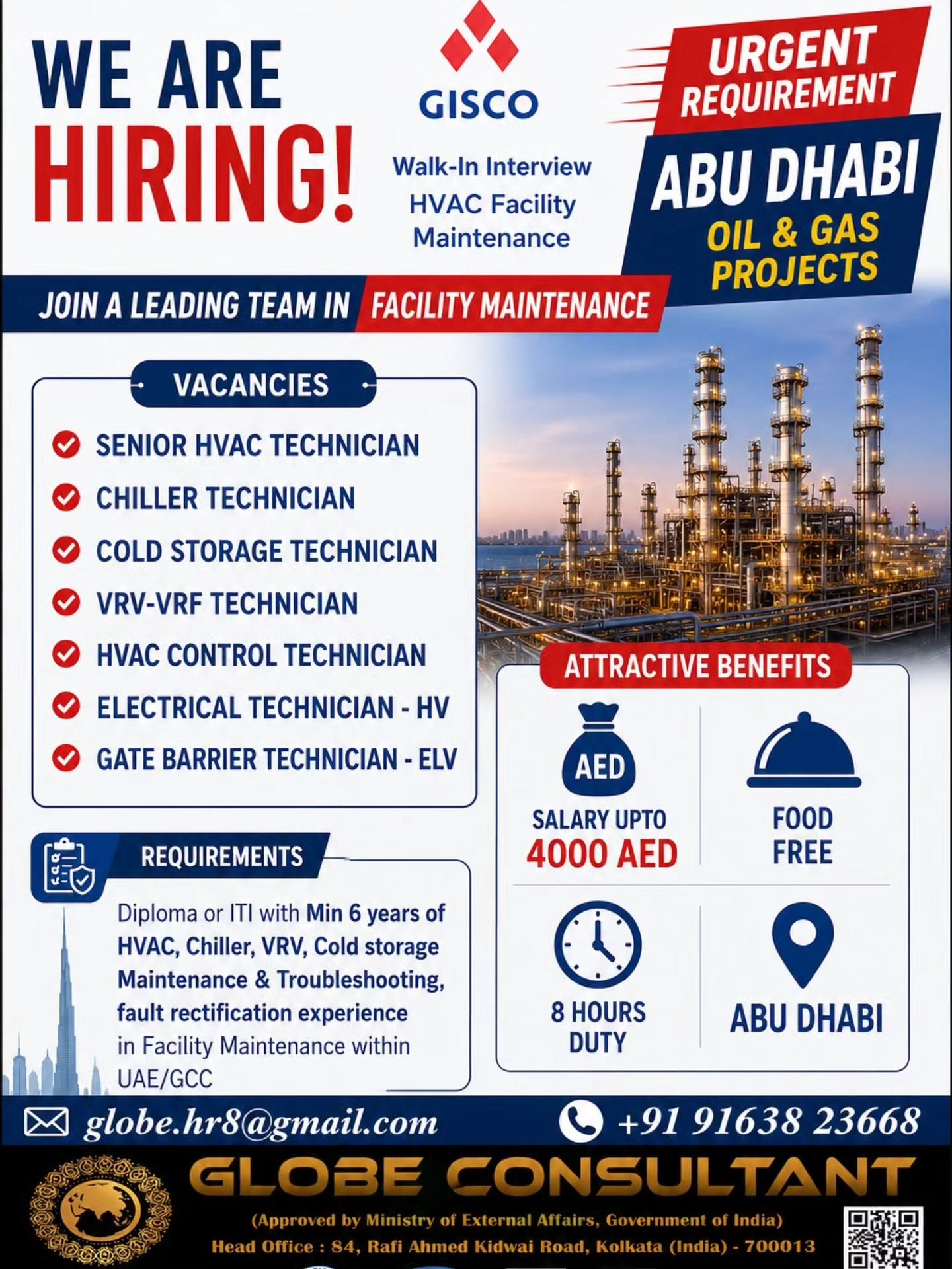 UAE Oil & Gas Jobs 2026 – Hiring For GISCO