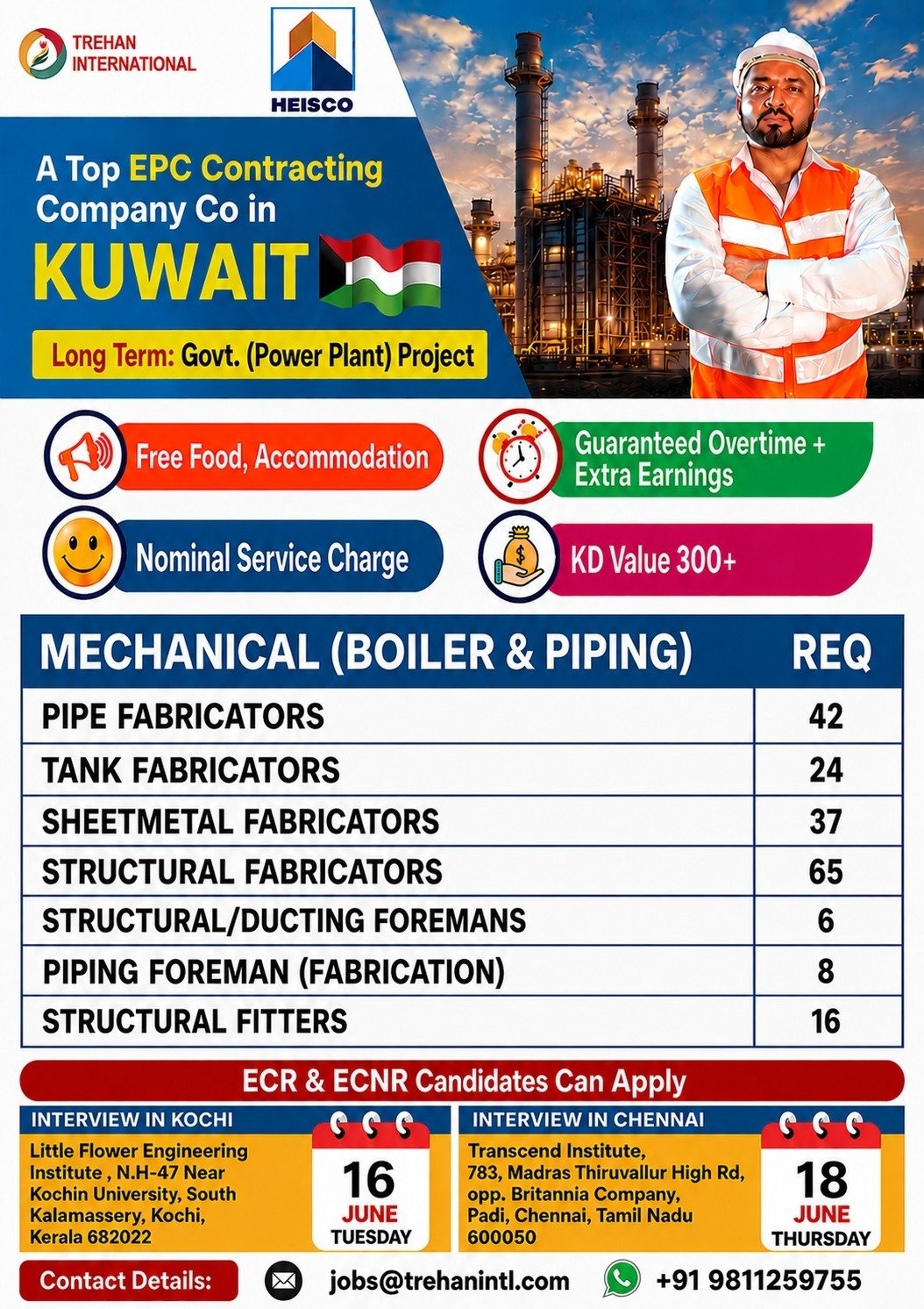 Kuwait EPC Power Plant Project Jobs 2026 – Apply Today