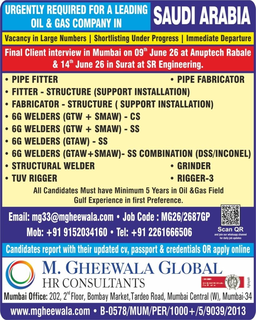 Saudi Arabia Oil & Gas Jobs 2026 – Apply Today