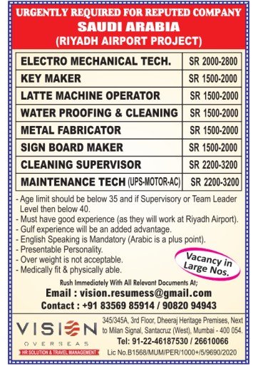Riyadh Airport Project Jobs in Saudi Arabia 2026 – Apply Now