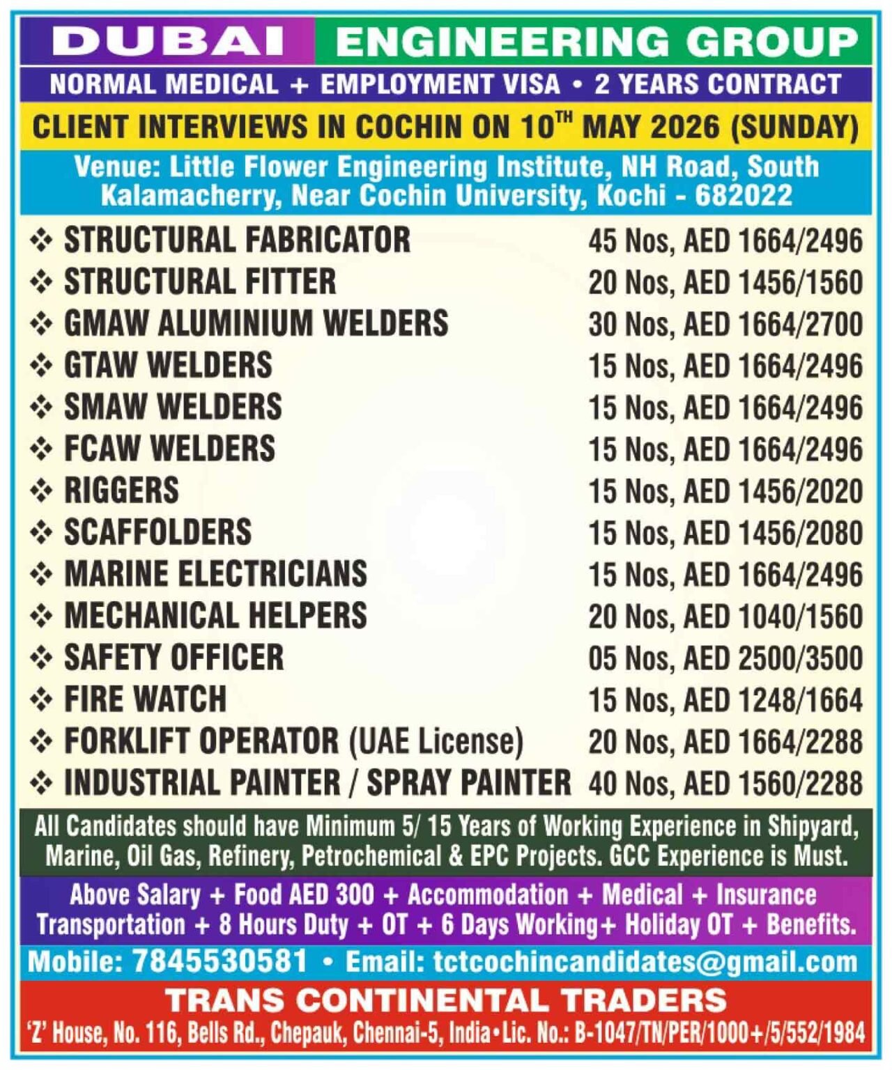 Dubai Engineering Group Jobs 2026: Urgent Hiring
