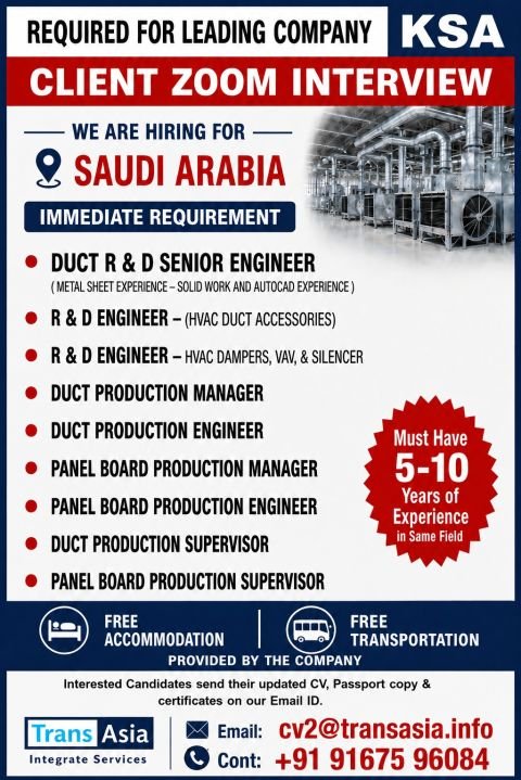 Urgent Hiring for Saudi Arabia | Client Zoom Interview